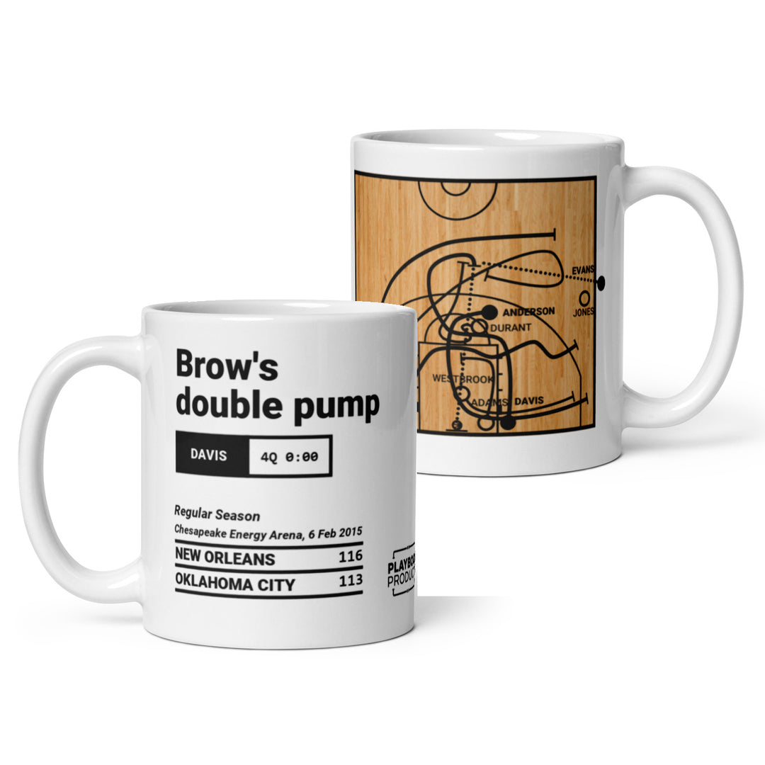 New Orleans Pelicans Greatest Plays Mug: Brow's double pump (2015)