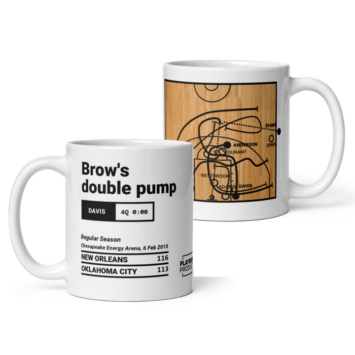 New Orleans Pelicans Greatest Plays Mug: Brow's double pump (2015)
