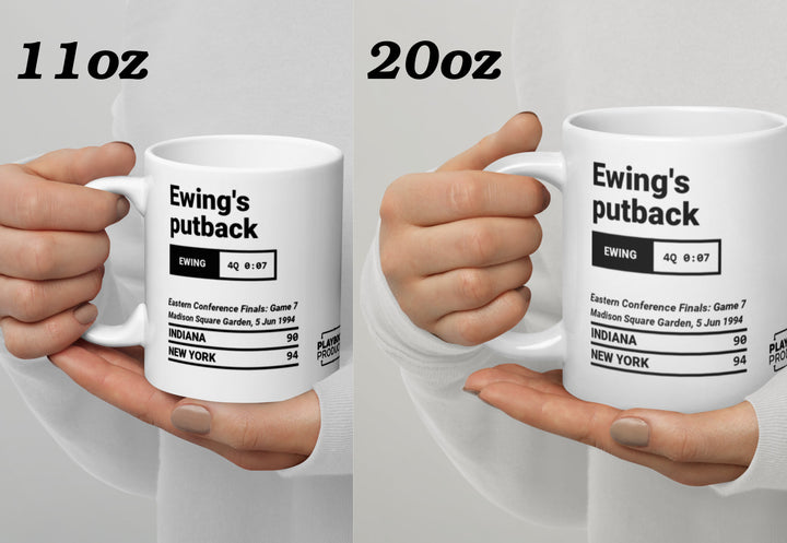 New York Knicks Greatest Plays Mug: Ewing's putback (1994)