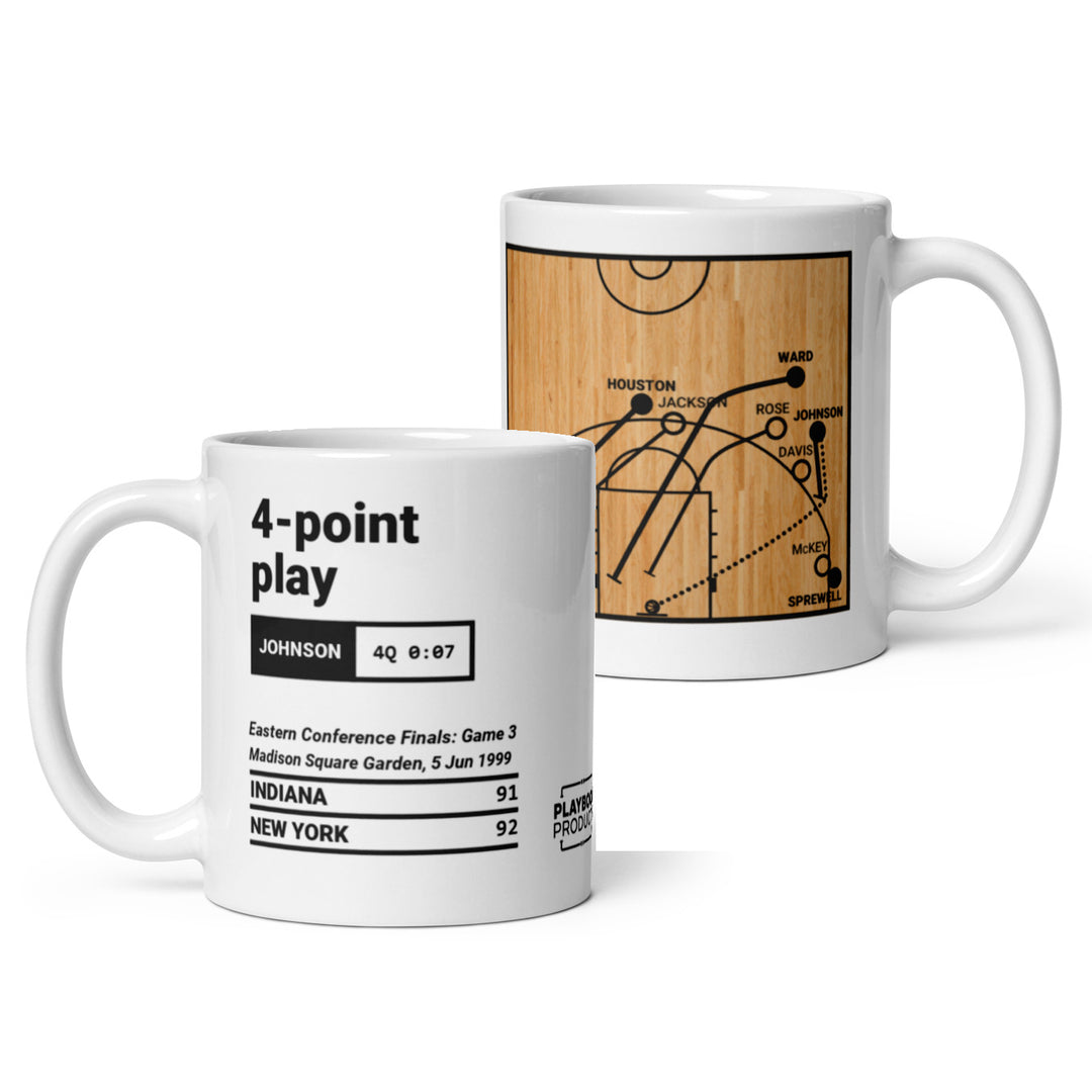 New York Knicks Greatest Plays Mug: 4-point play (1999)