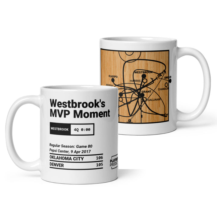 Oklahoma City Thunder Greatest Plays Mug: Westbrook's MVP Moment (2017)