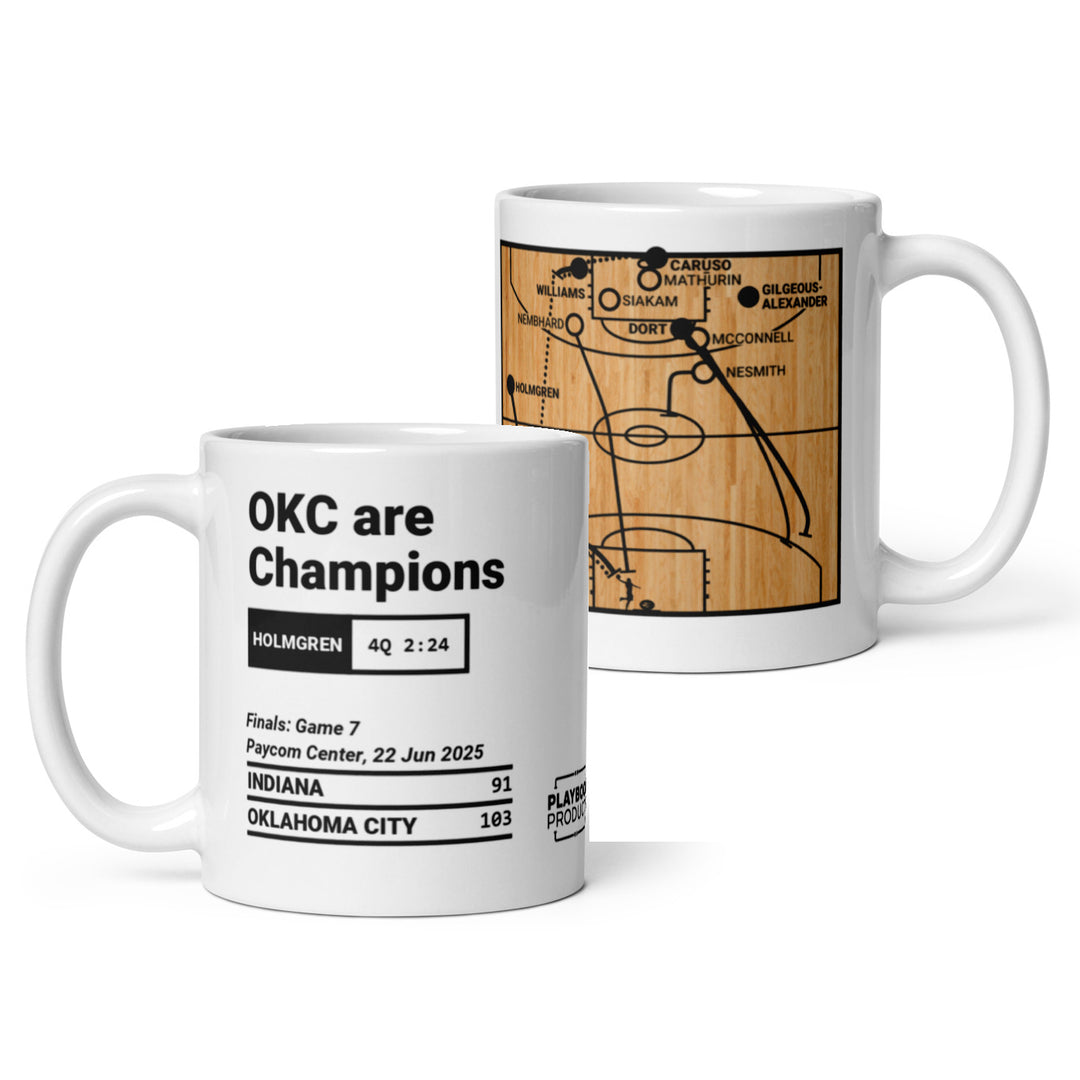 Oklahoma City Thunder Greatest Plays Mug: OKC are Champions (2025)