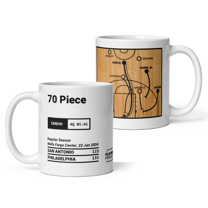 Philadelphia Sixers Greatest Plays Mug: 70 Piece (2024)