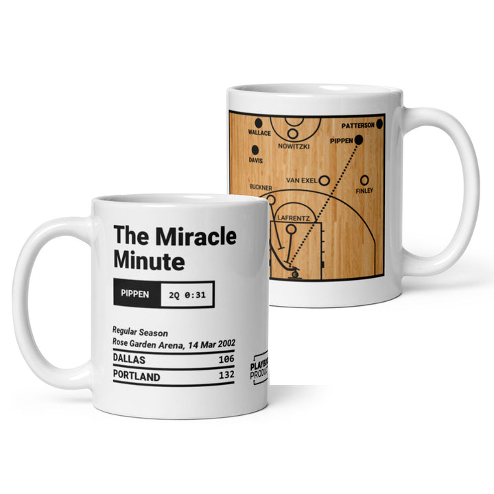 Portland Trail Blazers Greatest Plays Mug: The Miracle Minute (2002)