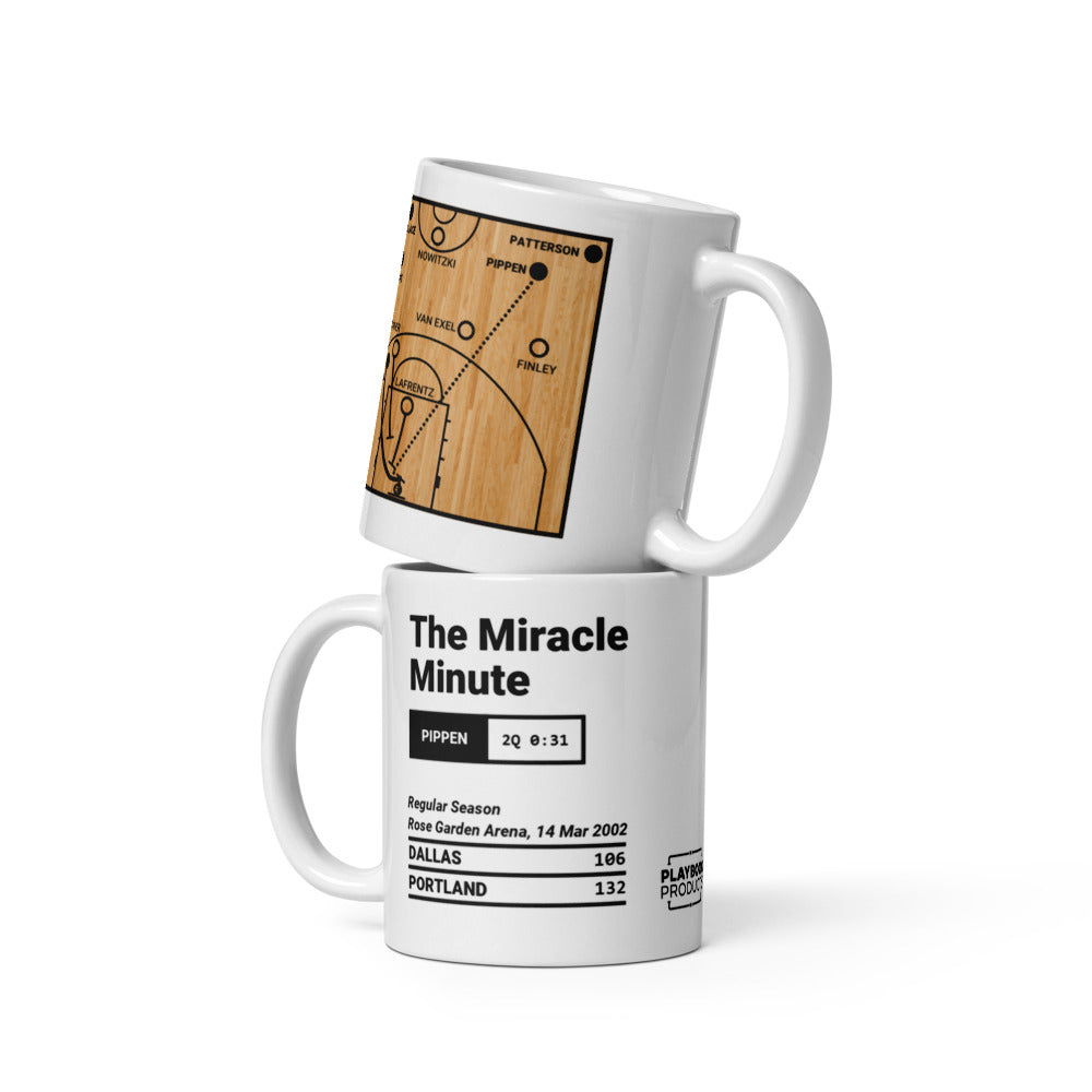 Portland Trail Blazers Greatest Plays Mug: The Miracle Minute (2002)