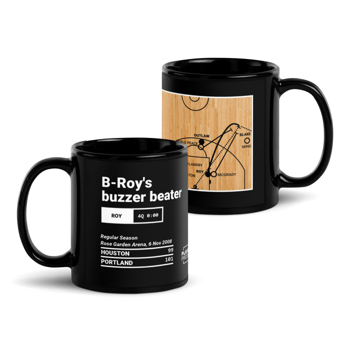 Portland Trail Blazers Greatest Plays Mug: B-Roy's buzzer beater (2008)