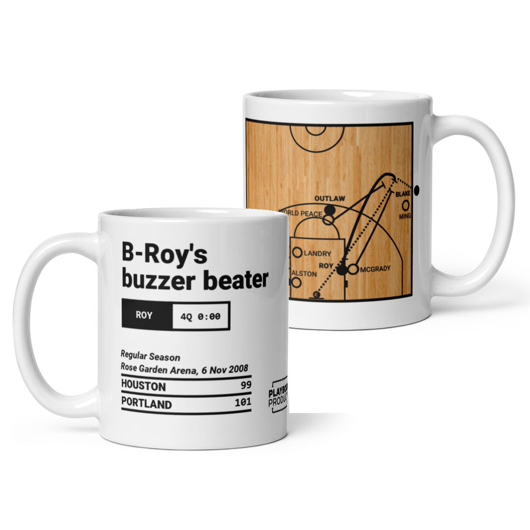 Portland Trail Blazers Greatest Plays Mug: B-Roy's buzzer beater (2008)