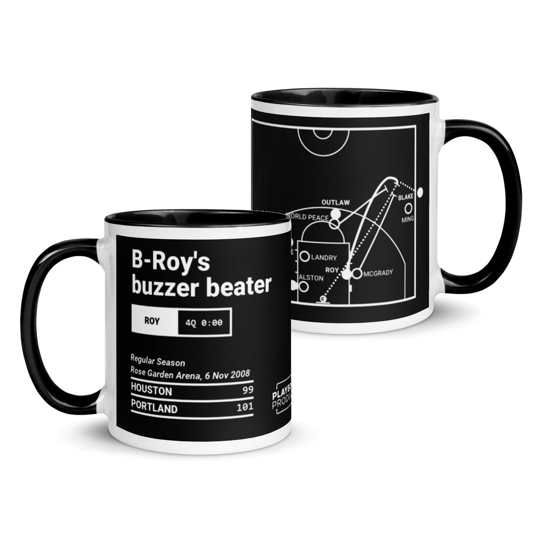 Portland Trail Blazers Greatest Plays Mug: B-Roy's buzzer beater (2008)