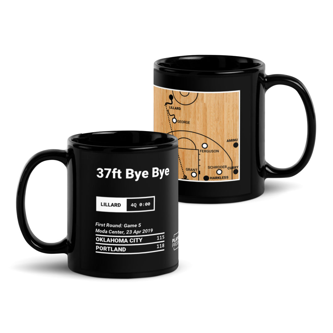 Portland Trail Blazers Greatest Plays Mug: 37ft Bye Bye (2019)