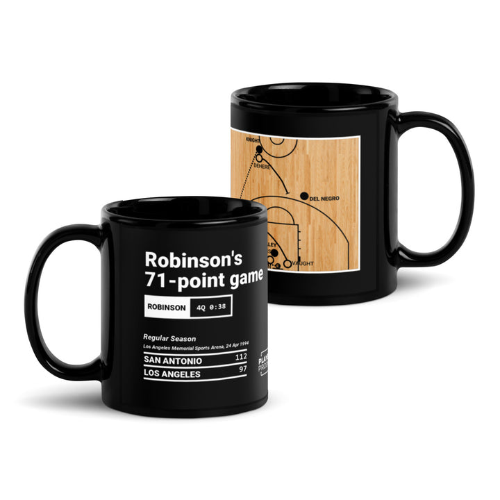 San Antonio Spurs Greatest Plays Mug: Robinson's 71-point game (1994)