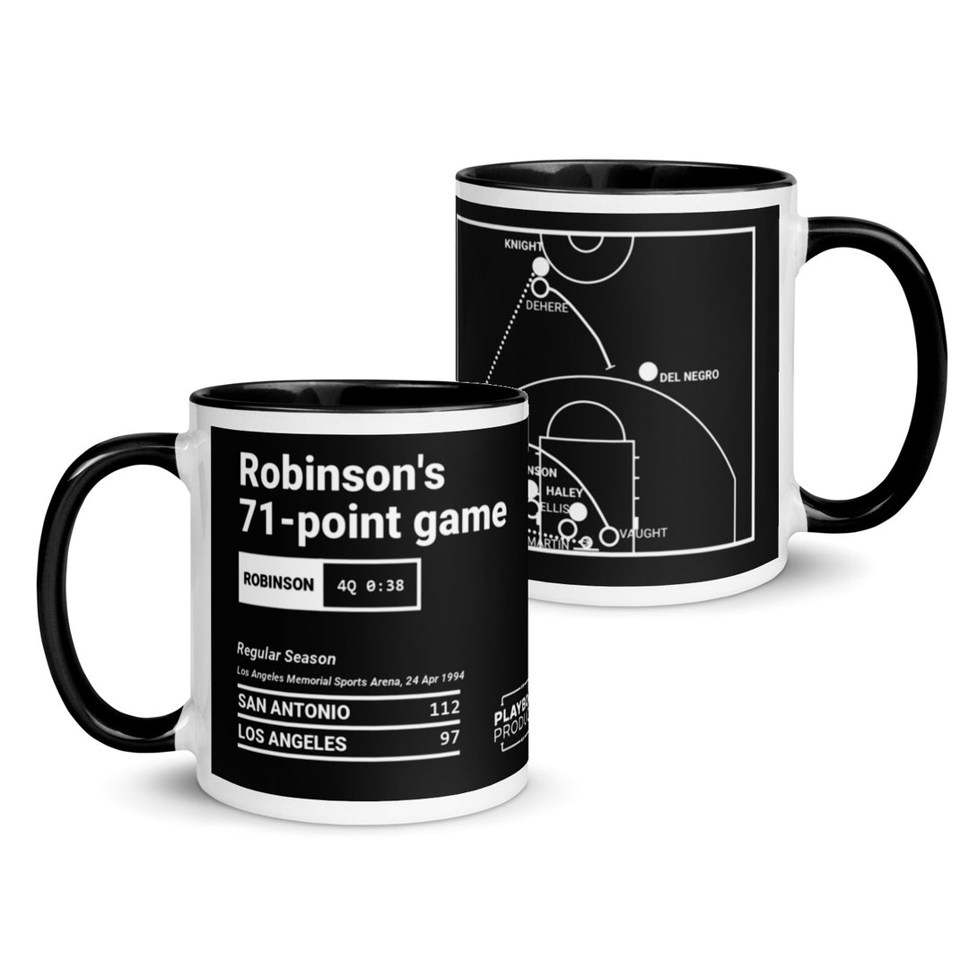 San Antonio Spurs Greatest Plays Mug: Robinson's 71-point game (1994)