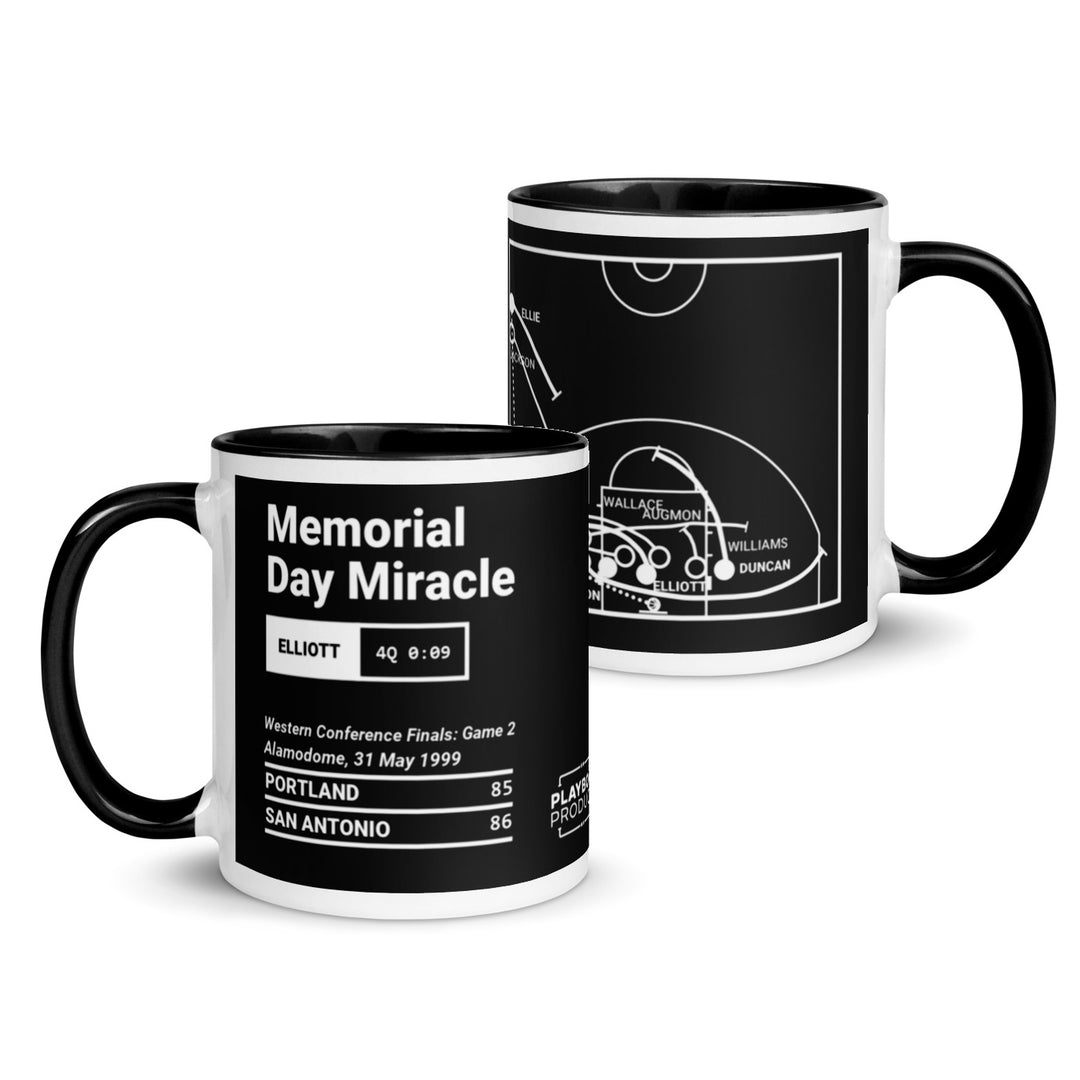 San Antonio Spurs Greatest Plays Mug: Memorial Day Miracle (1999)
