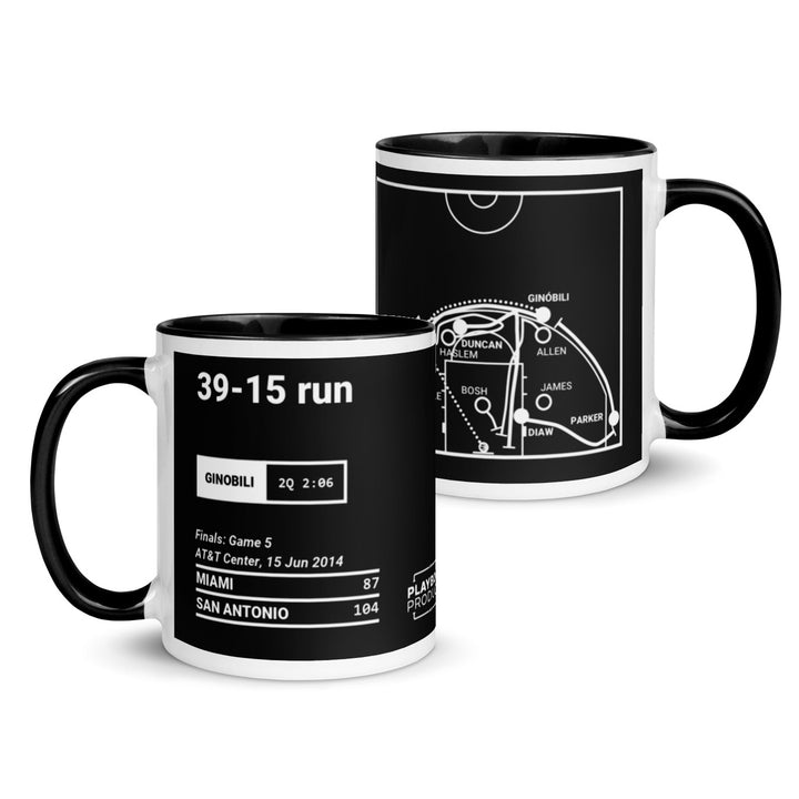 San Antonio Spurs Greatest Plays Mug: 39-15 run (2014)