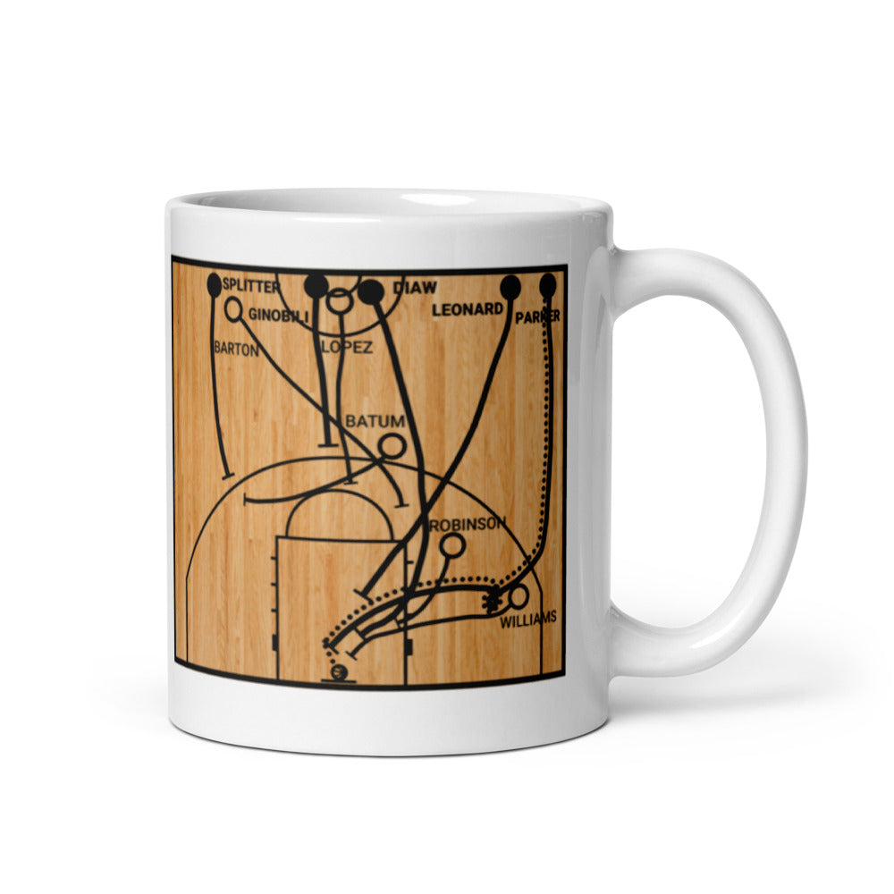 San Antonio Spurs Greatest Plays Mug: Parker scores 33 (2014)