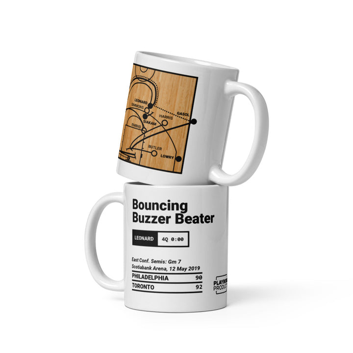 Toronto Raptors Greatest Plays Mug: Bouncing Buzzer Beater (2019)