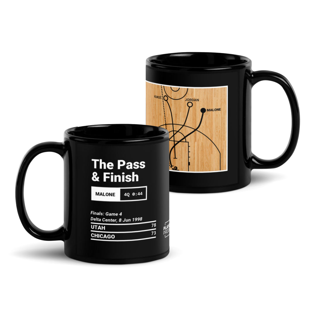 Utah Jazz Greatest Plays Mug: The Pass & Finish (1998)
