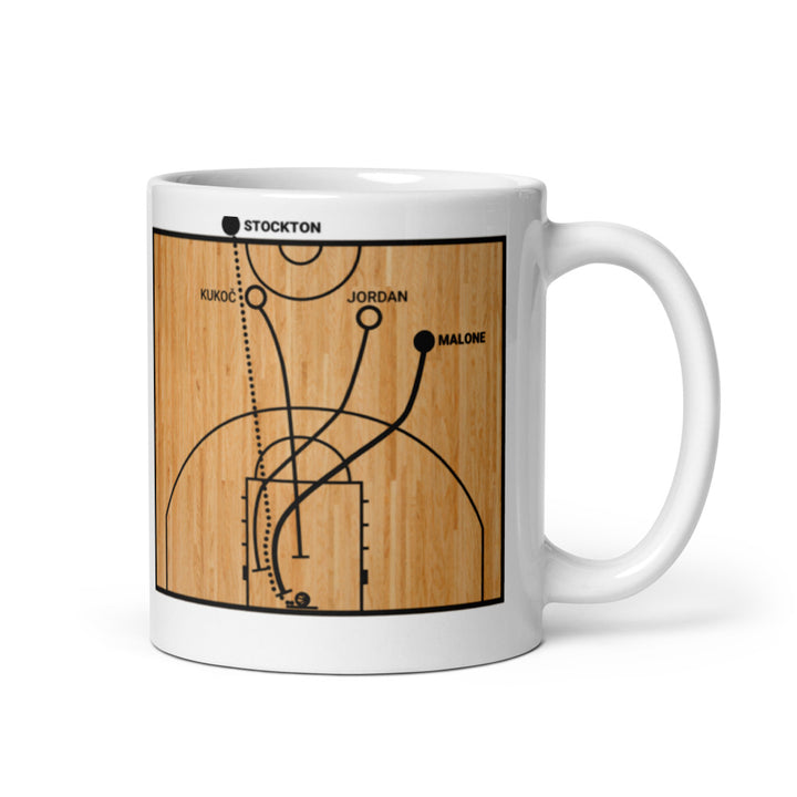 Utah Jazz Greatest Plays Mug: The Pass & Finish (1998)