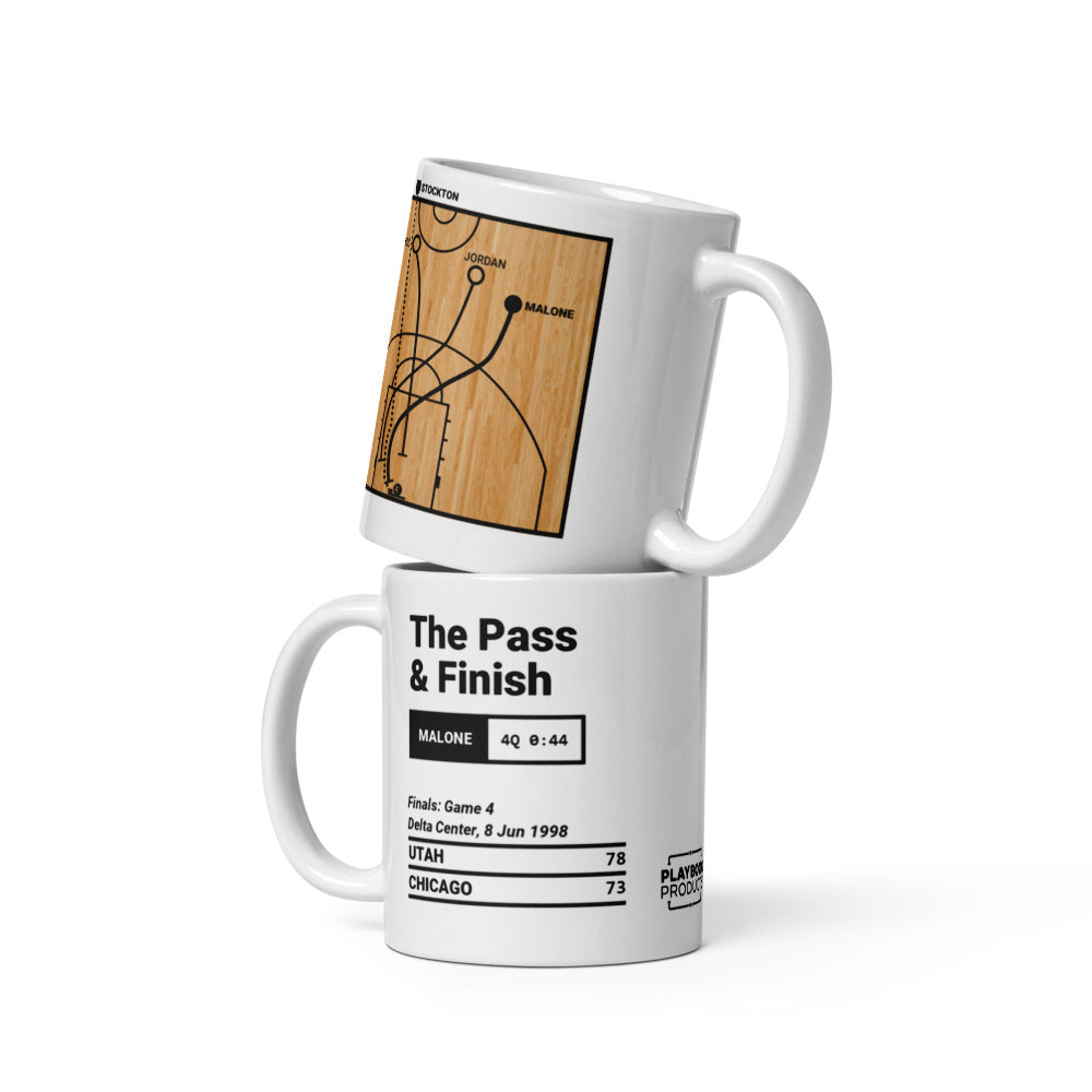 Utah Jazz Greatest Plays Mug: The Pass & Finish (1998)