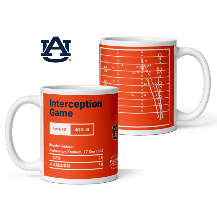 Auburn Football Greatest Plays Mug: Interception Game (1994)