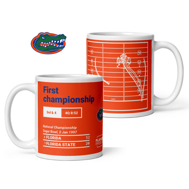 Florida Football Greatest Plays Mug: First championship (1997)