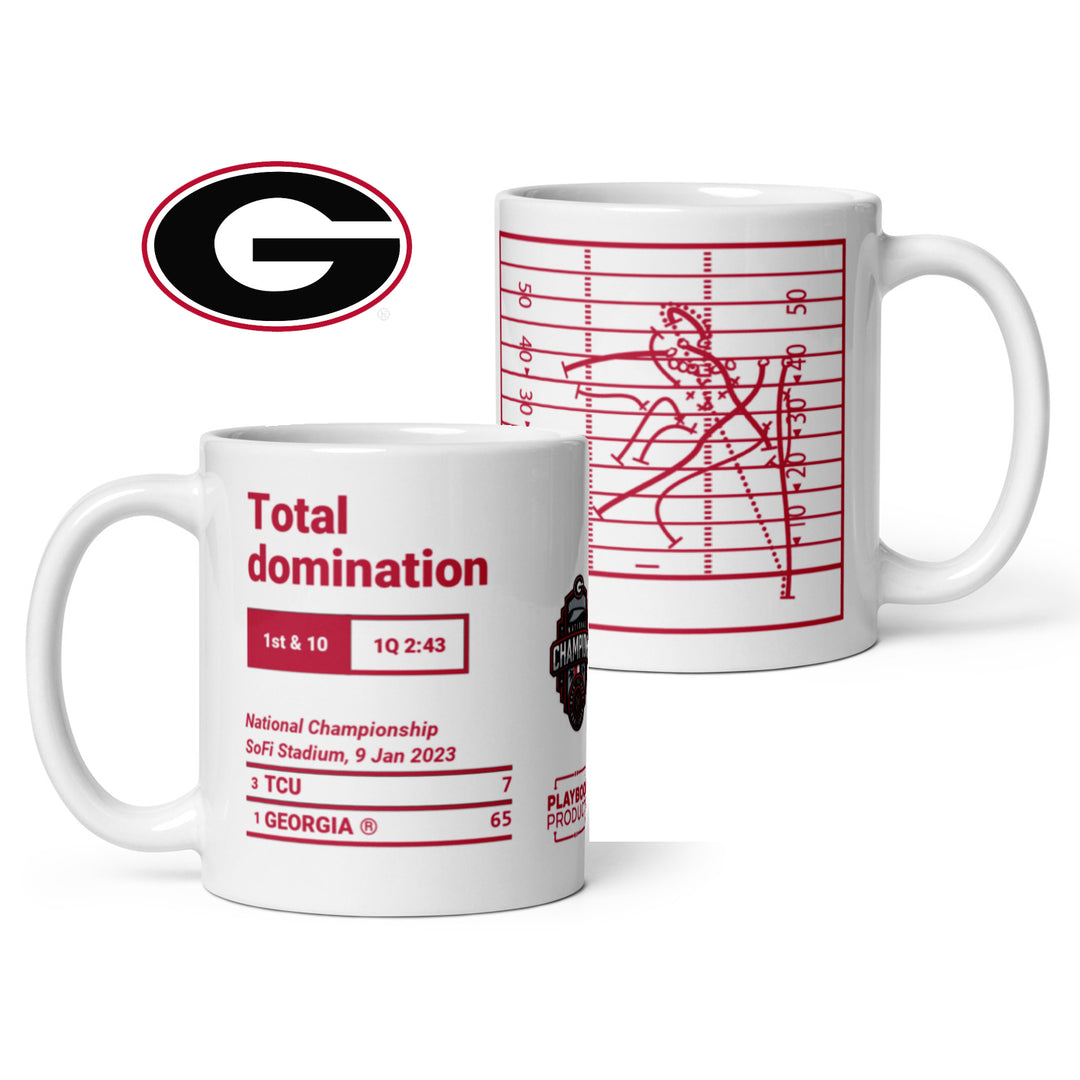 Georgia Football Greatest Plays Mug: Total domination (2023)