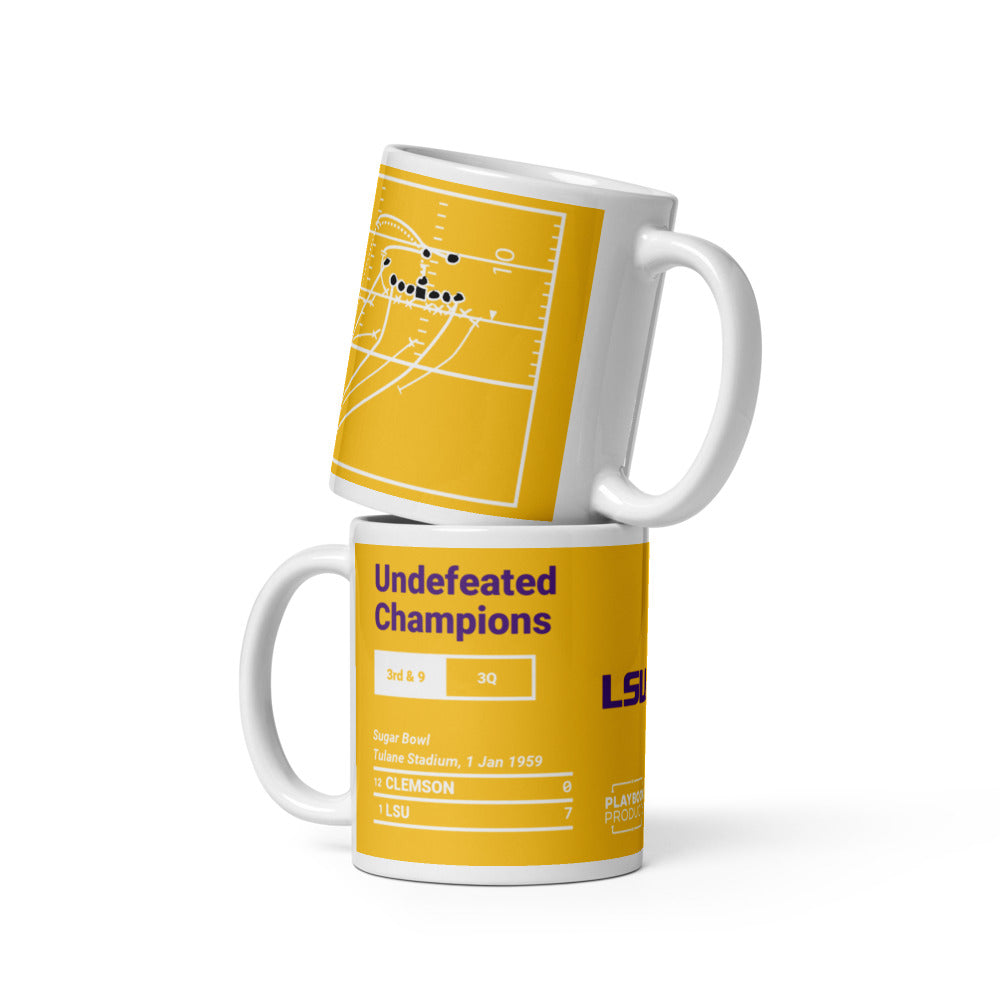 LSU Football Greatest Plays Mug: Undefeated Champions (1959)