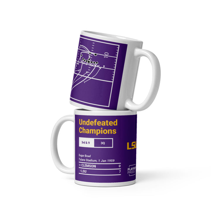 LSU Football Greatest Plays Mug: Undefeated Champions (1959)