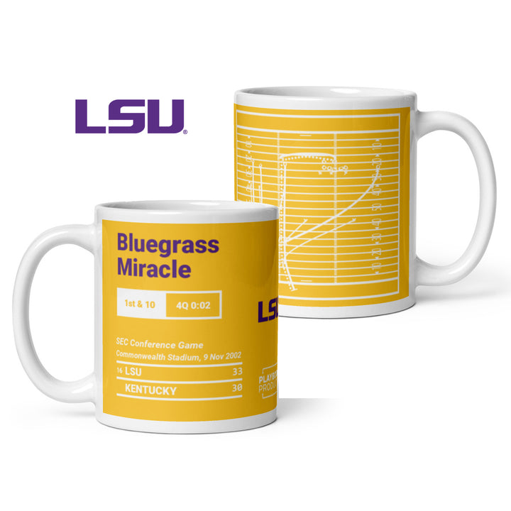 LSU Football Greatest Plays Mug: Bluegrass Miracle (2002)