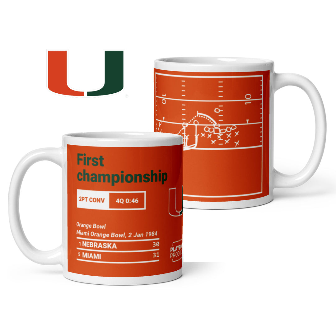 Miami Football Greatest Plays Mug: First championship (1984)