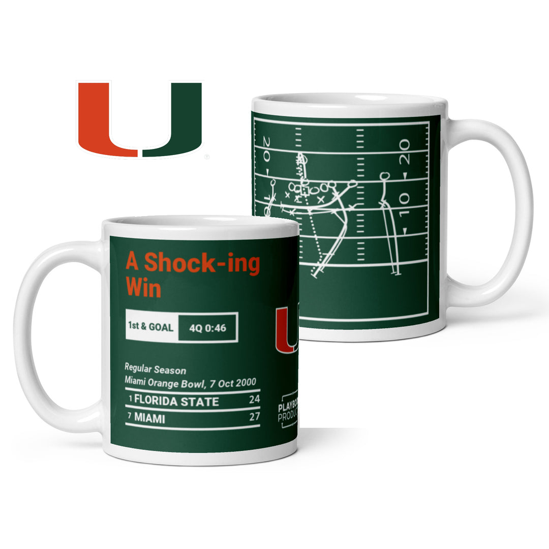 Miami Football Greatest Plays Mug: A Shock-ing Win (2000)