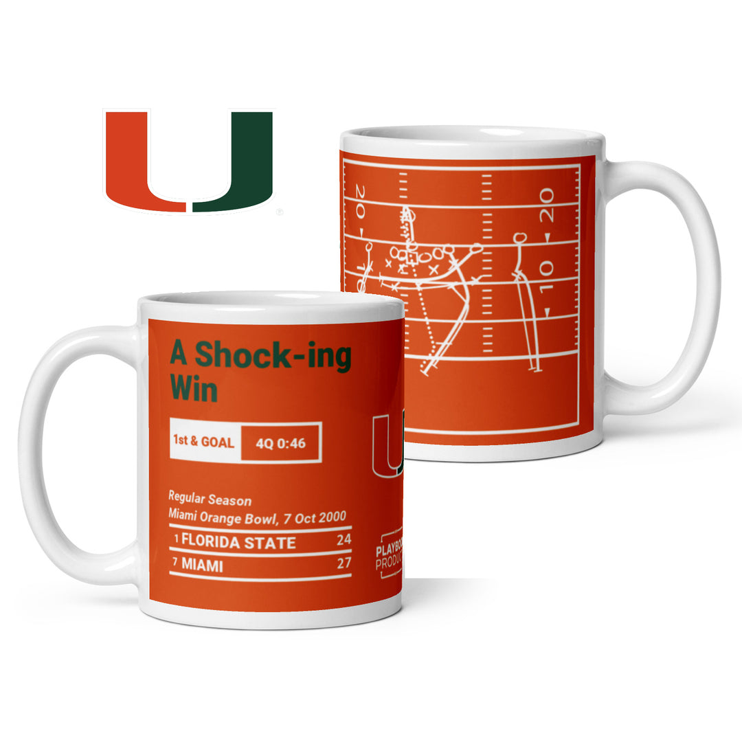 Miami Football Greatest Plays Mug: A Shock-ing Win (2000)