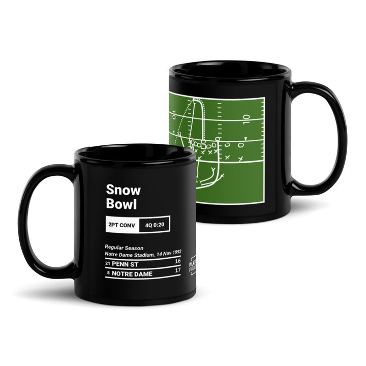 Notre Dame Football Greatest Plays Mug: Snow Bowl (1992)