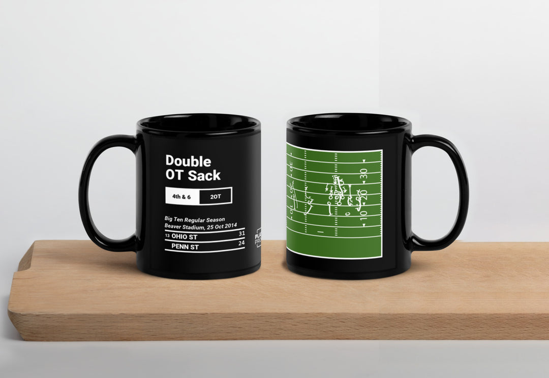 Ohio State Football Greatest Plays Mug: Double OT Sack (2014)