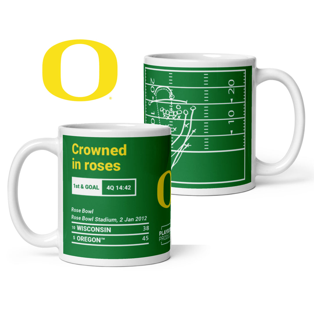 Oregon Football Greatest Plays Mug: Crowned in roses (2012)