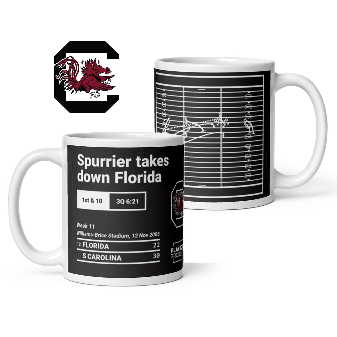 South Carolina Football Greatest Plays Mug: Spurrier takes down Florida (2005)
