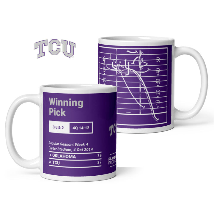 TCU Football Greatest Plays Mug: Winning Pick (2014)