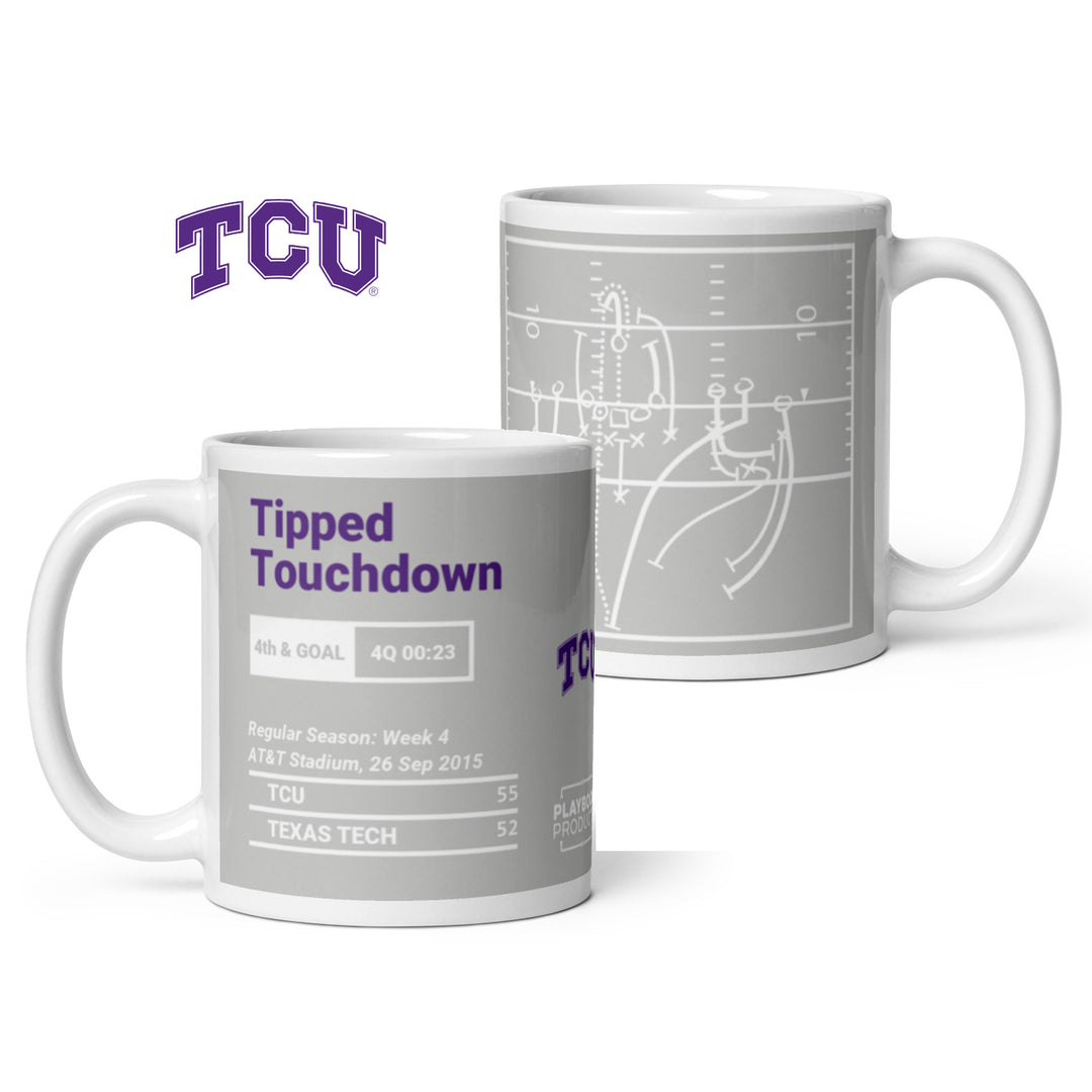 TCU Football Greatest Plays Mug: Tipped Touchdown (2015)