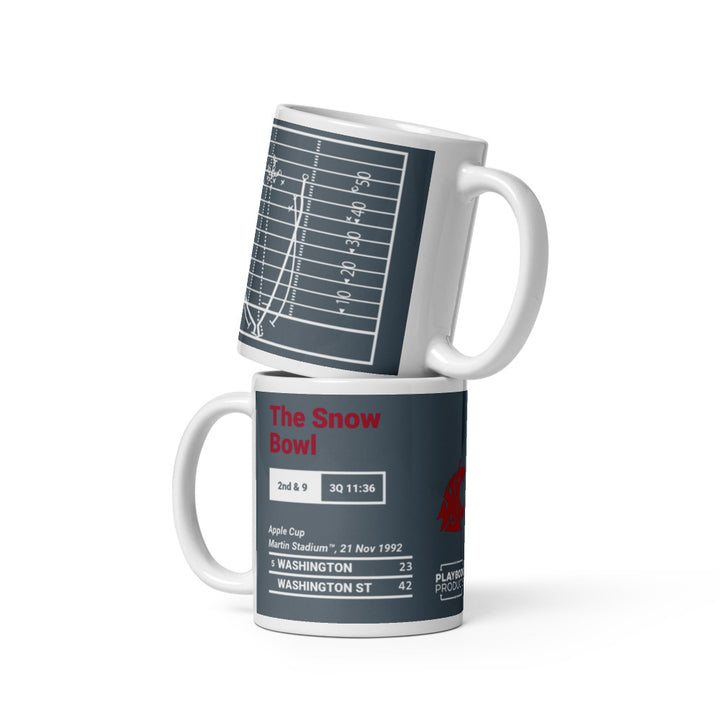 Washington State Football Greatest Plays Mug: The Snow Bowl (1992)