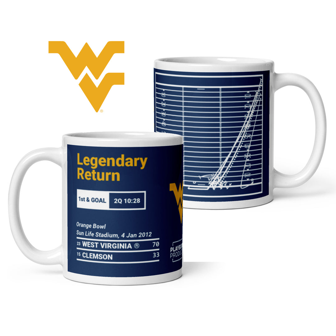 West Virginia Football Greatest Plays Mug: Legendary Return (2012)
