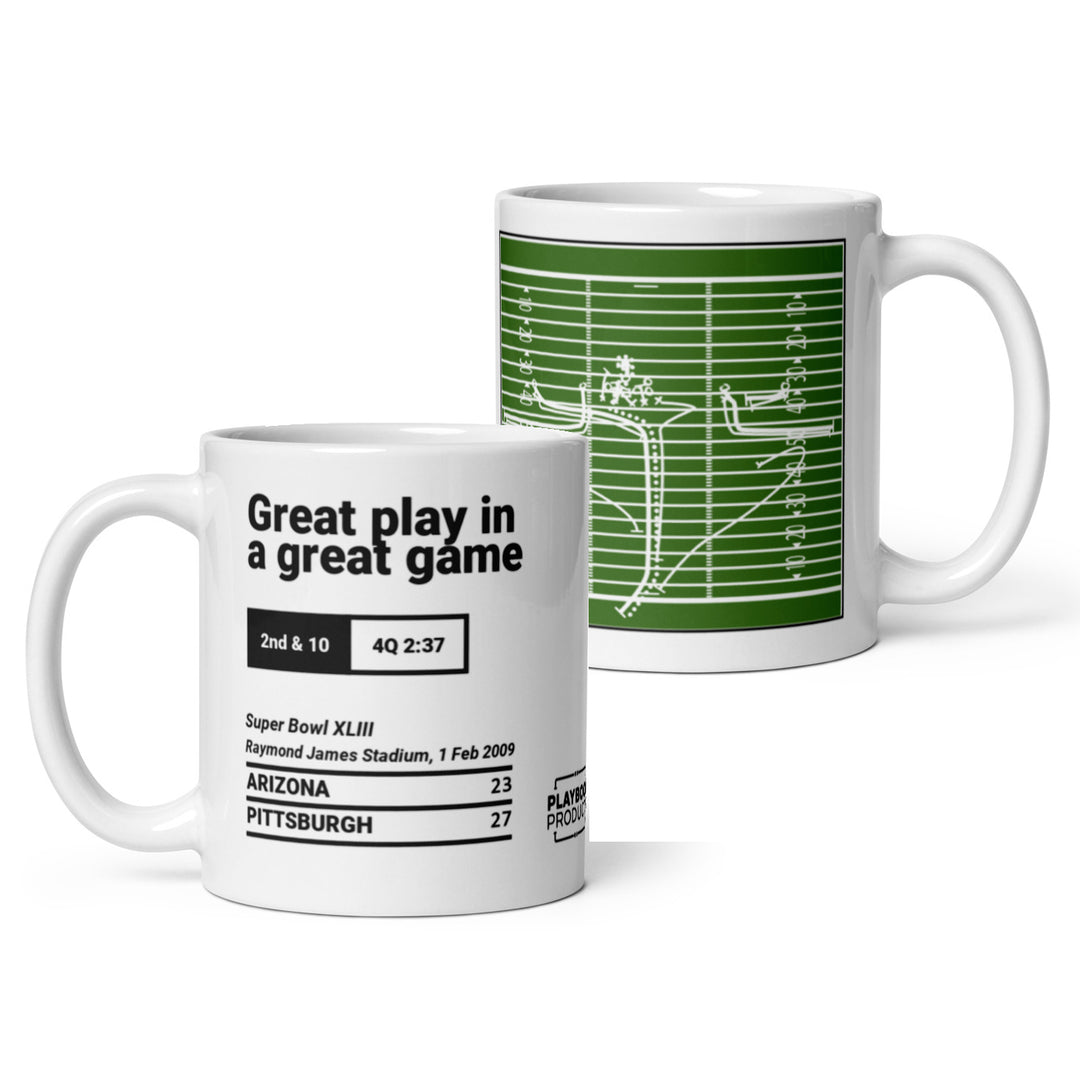 Arizona Cardinals Greatest Plays Mug: Great play in a great game (2009)