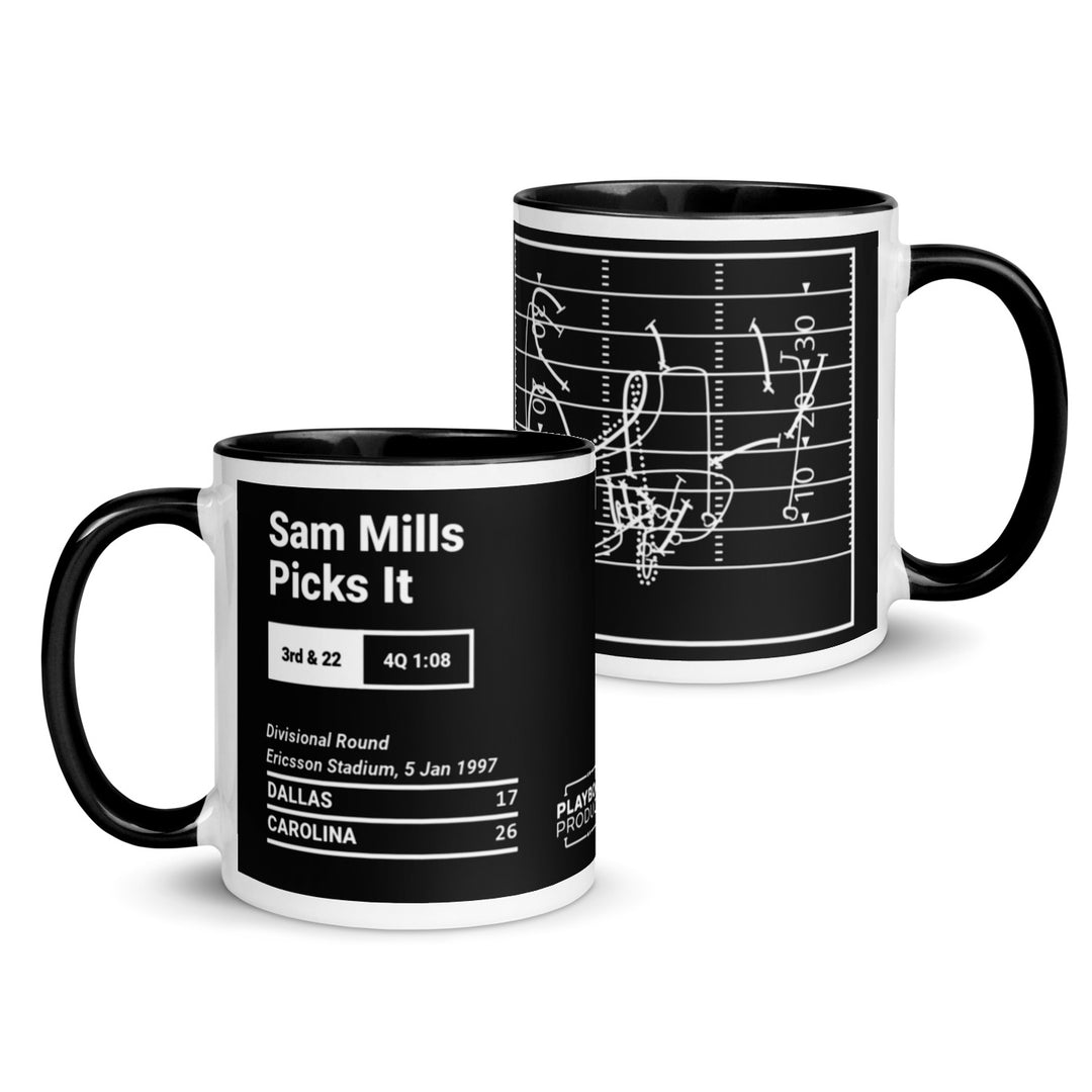 Carolina Panthers Greatest Plays Mug: Sam Mills Picks It (1997)