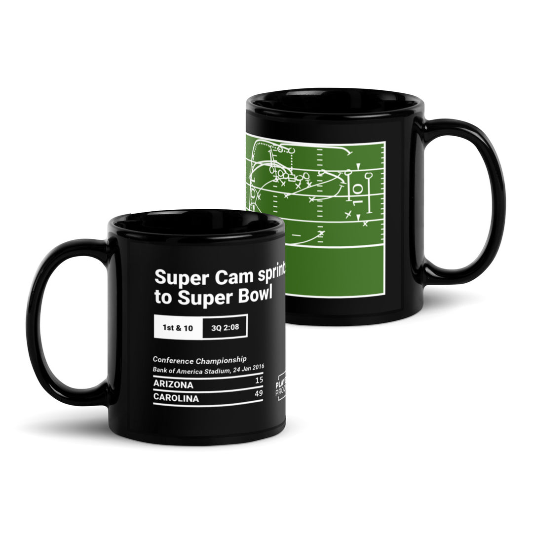 Carolina Panthers Greatest Plays Mug: Super Cam sprints to Super Bowl (2016)