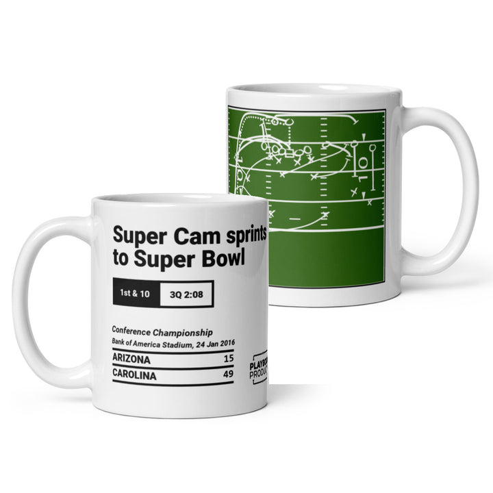 Carolina Panthers Greatest Plays Mug: Super Cam sprints to Super Bowl (2016)