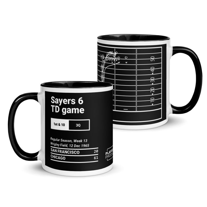 Chicago Bears Greatest Plays Mug: Sayers 6 TD game (1965)