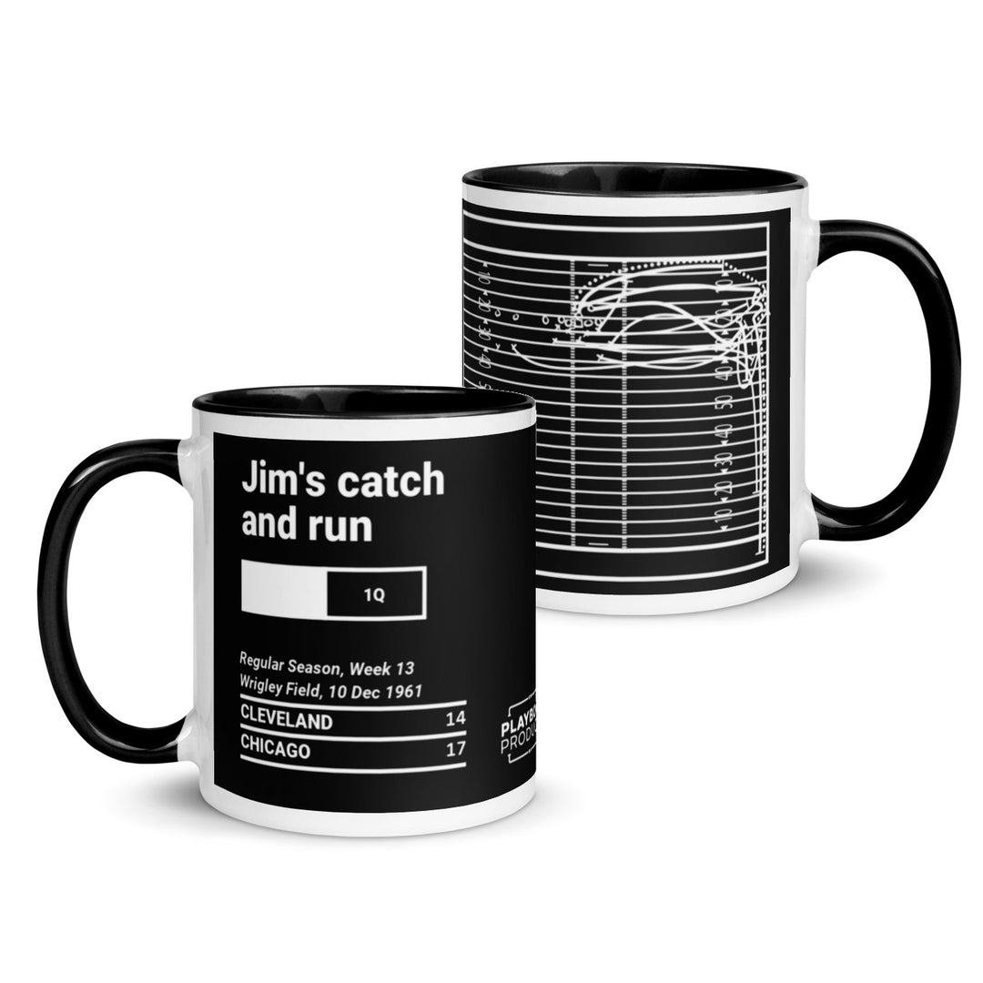 Cleveland Browns Greatest Plays Mug: Jim's catch and run (1961)