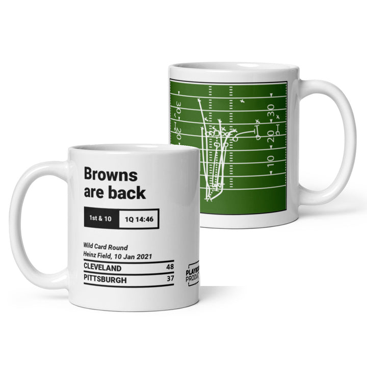 Cleveland Browns Greatest Plays Mug: Browns are back (2021)
