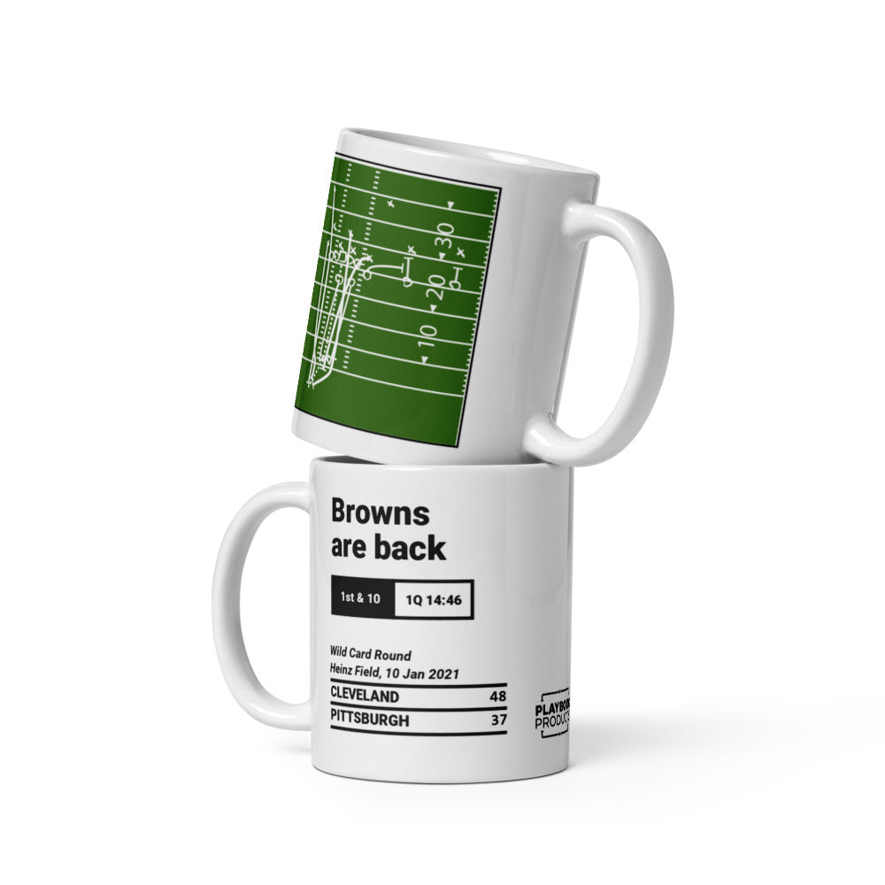 Cleveland Browns Greatest Plays Mug: Browns are back (2021)