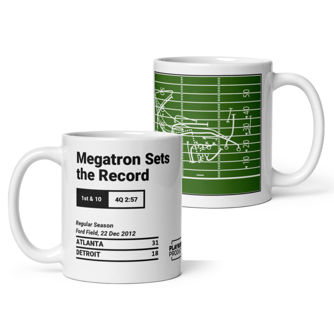 Detroit Lions Greatest Plays Mug: Megatron Sets the Record (2012)
