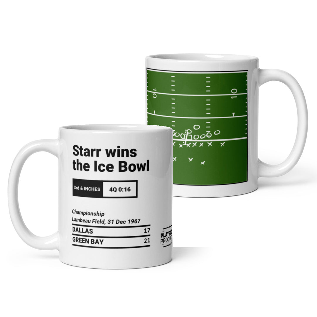 Green Bay Packers Greatest Plays Mug: Starr wins the Ice Bowl (1967)