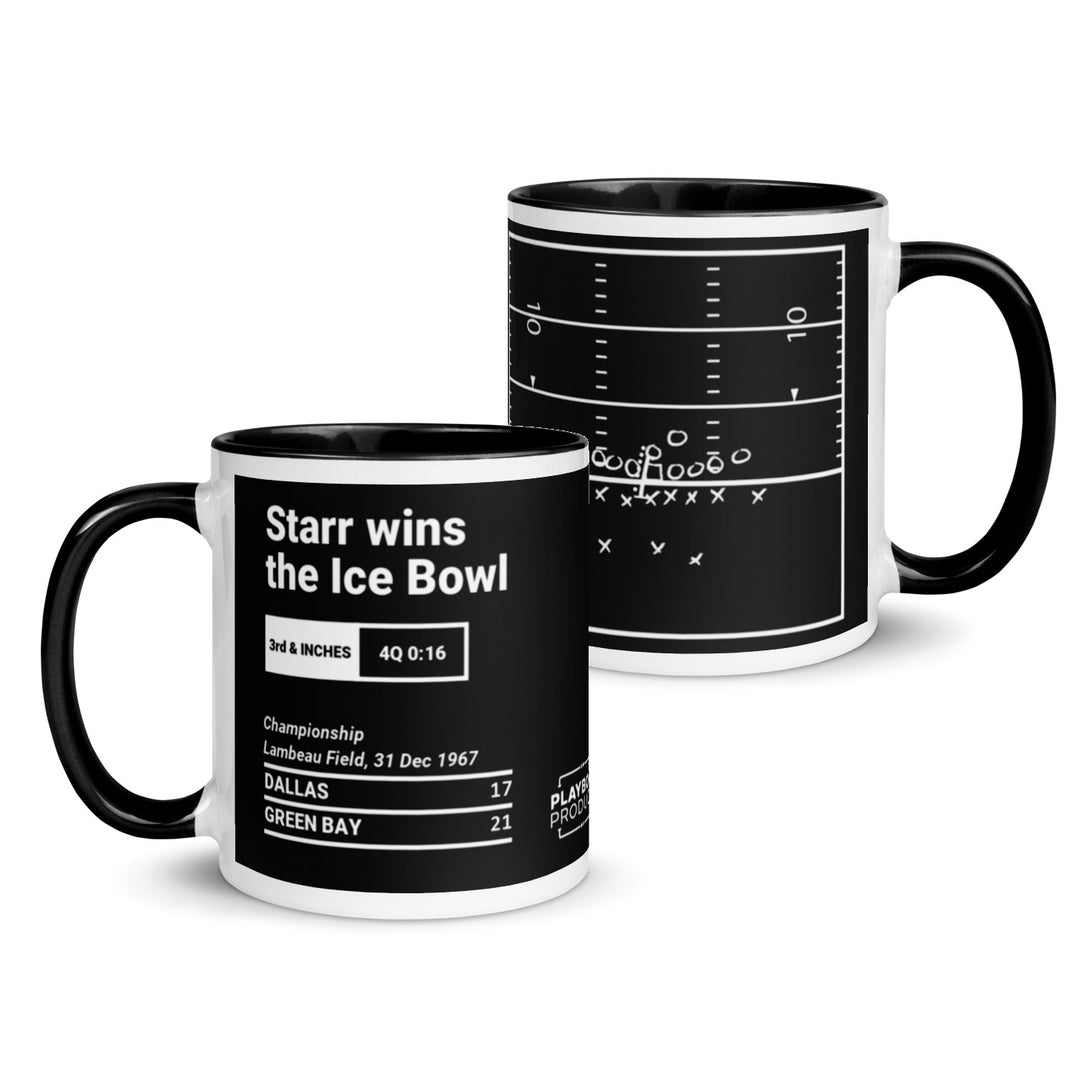 Green Bay Packers Greatest Plays Mug: Starr wins the Ice Bowl (1967)